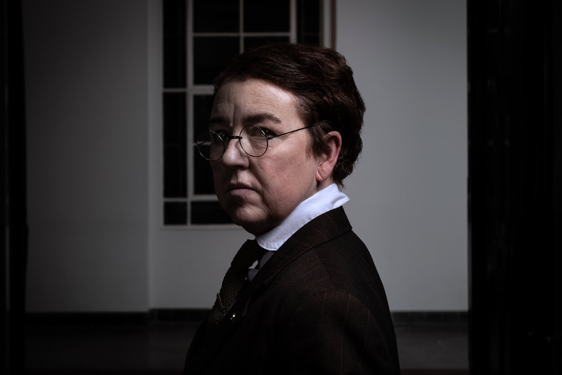 ​​​​​Karen Ardiff as Arthur Griffith. Photo Credit: Leo Byrne