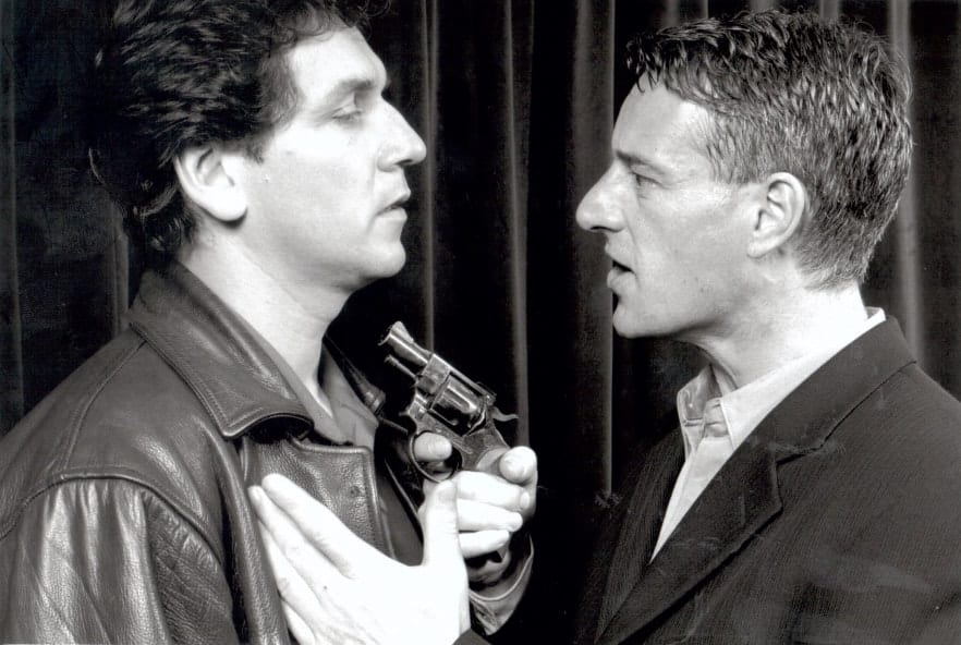 Sean Rocks And Ger Carey In From Both Hips By Mark O Rowe 1997 Project Arts Centre Orig
