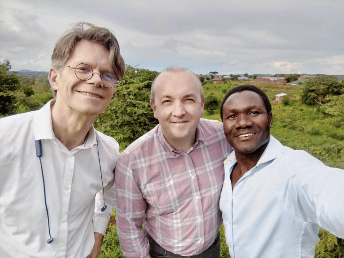 Mark, Joe and Balwani in Malawi