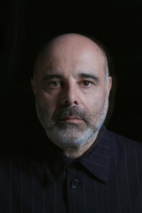 Teho Teardo headshot with black background
